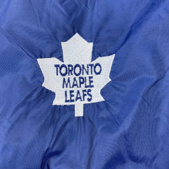 Vintage Toronto Maple LEAFS Jacket Windbreaker Men Large L Spell Out New w/ Tags - Picture 2 of 16